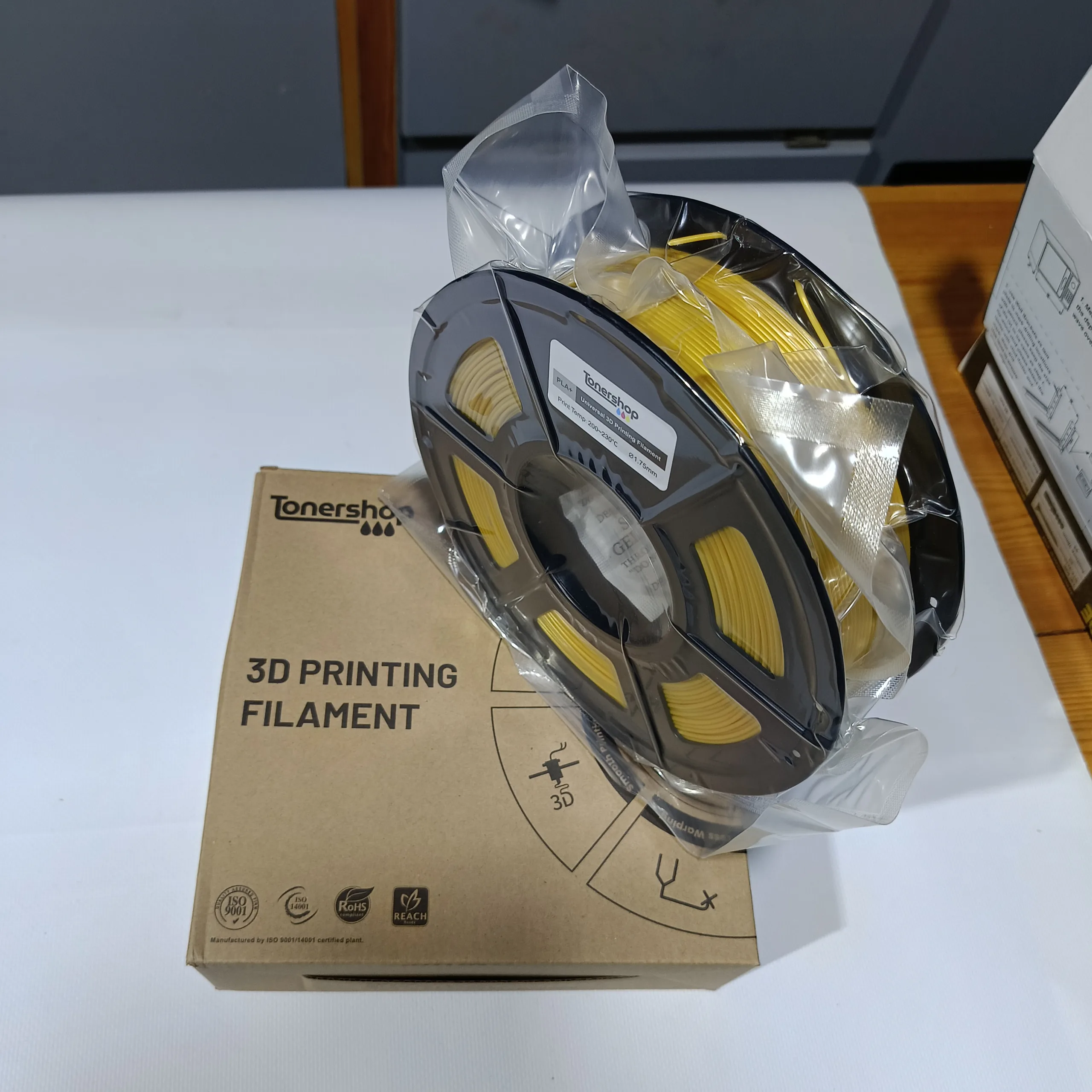 Filament PLA TonerShop Golden 1,75 mm – Bobine 1 kg