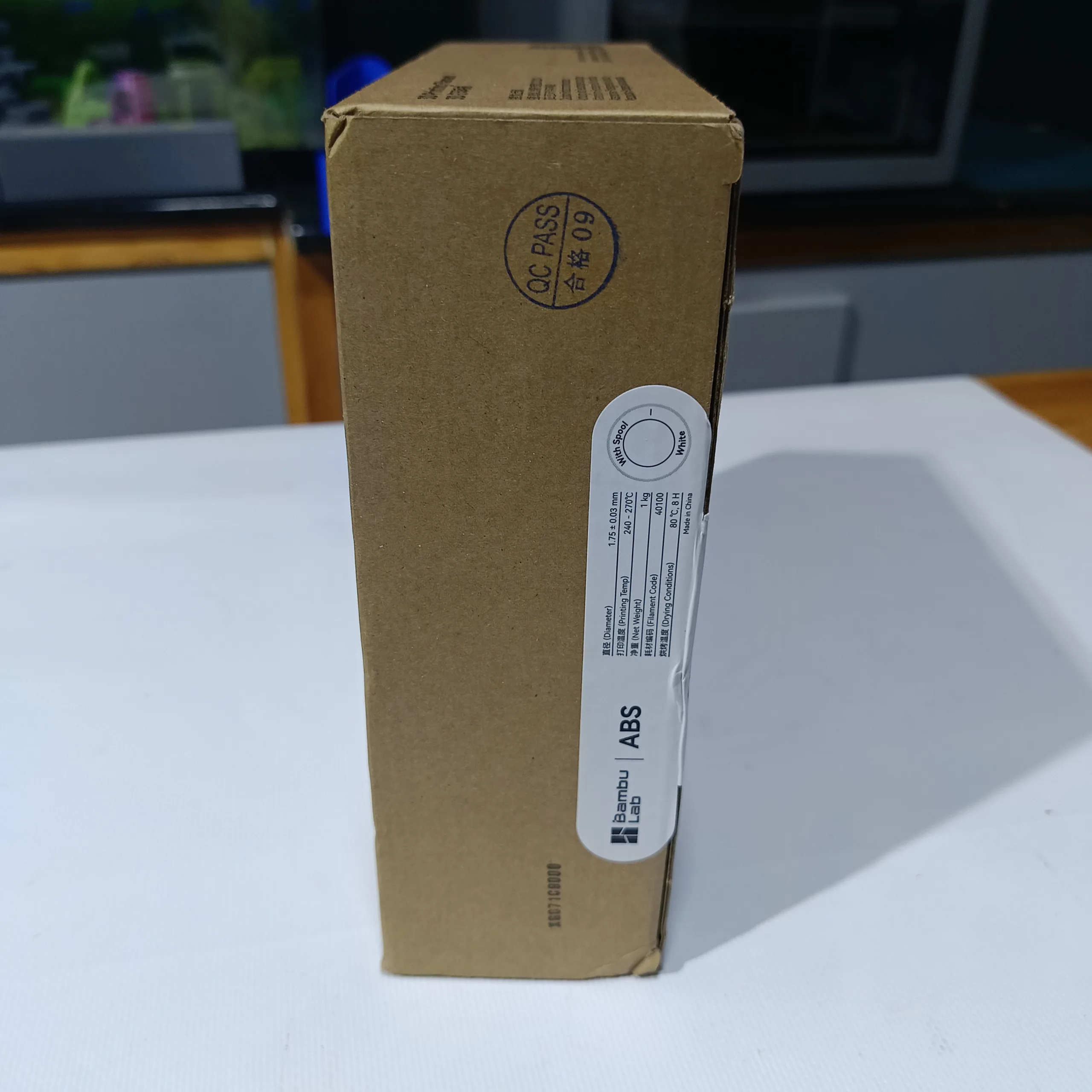 Filament ABS Bambu Lab Blanc 1,75 mm – Bobine 1 kg