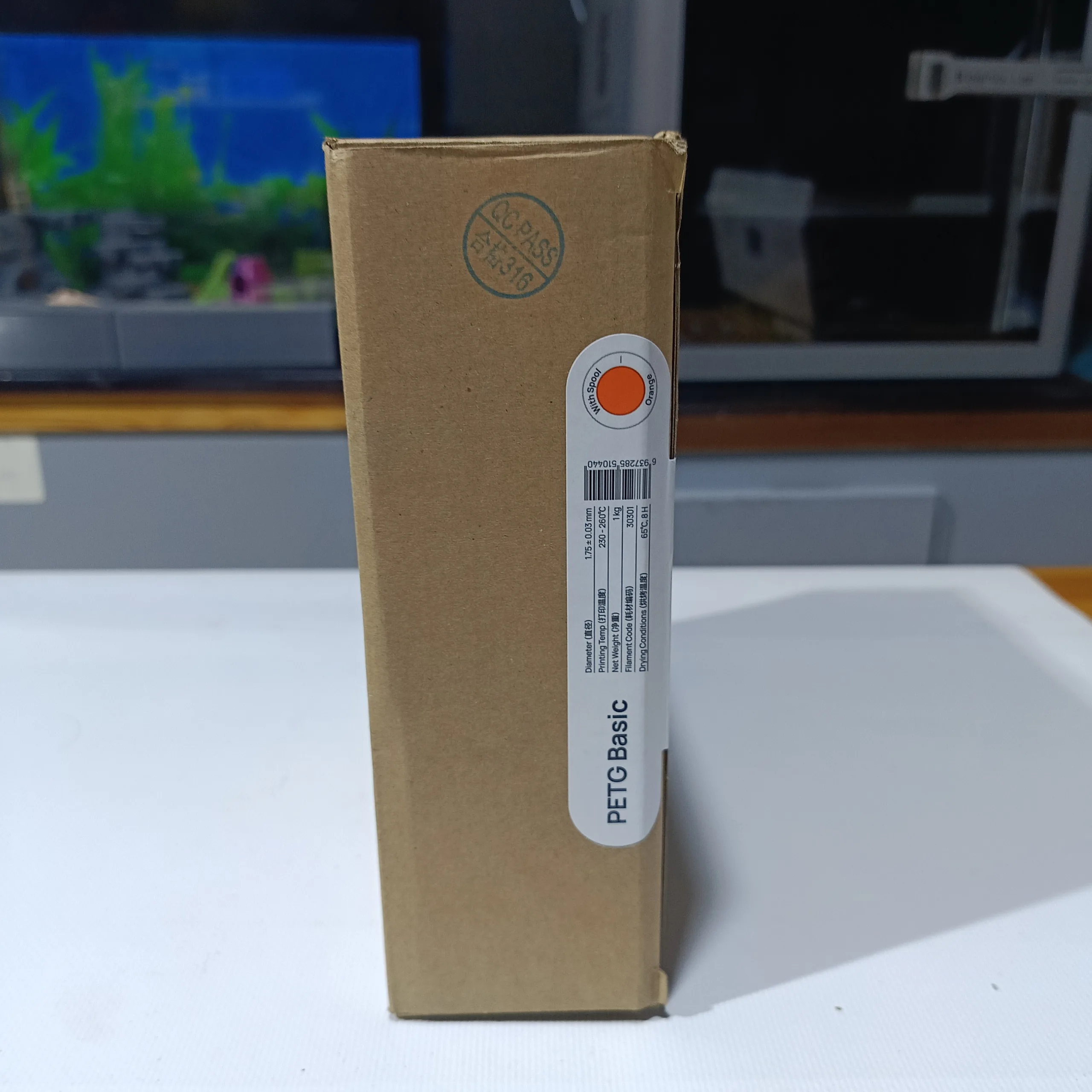 Filament PETG Bambu Lab Orange 1,75 mm – Bobine 1 kg