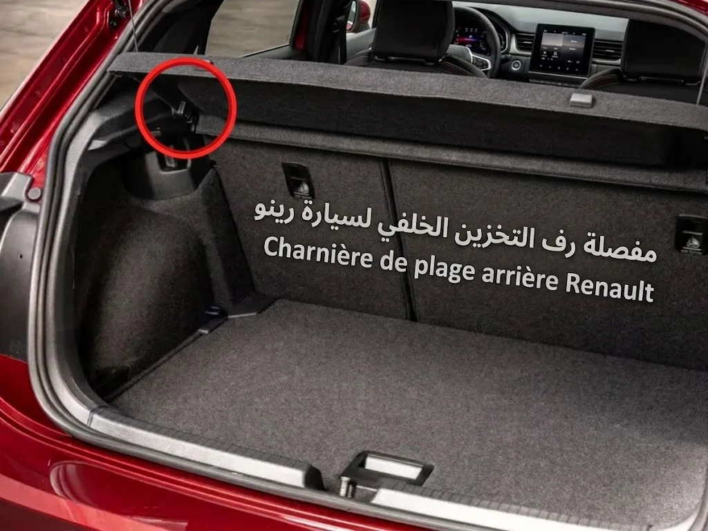 Charnière de plage arrière Renault