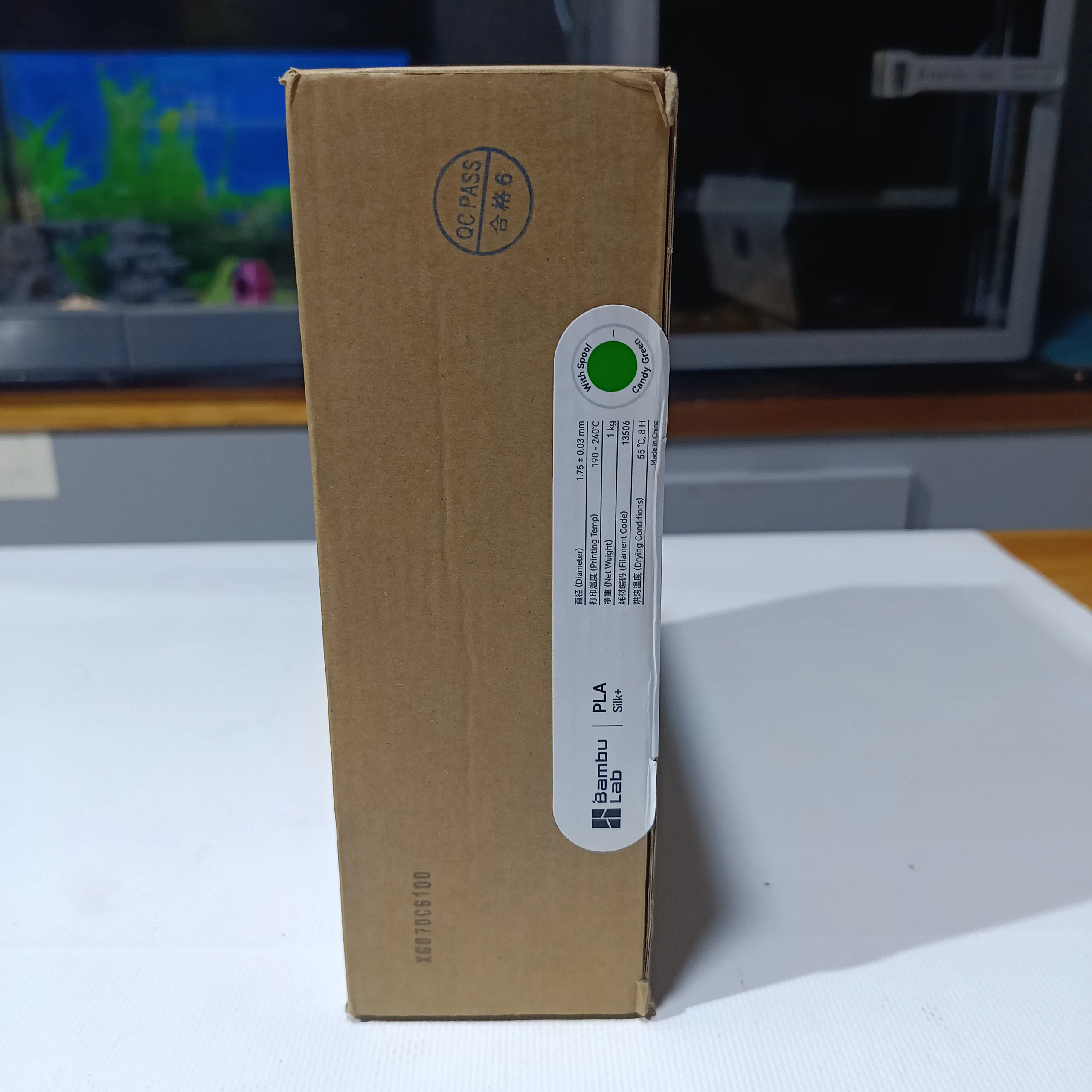 Filament PLA SILK+ Bambu Lab Candy Green 1,75 mm – Bobine 1 kg