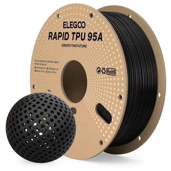 Filament TPU 95A Elegoo Black 1,75 mm – Bobine 1 kg